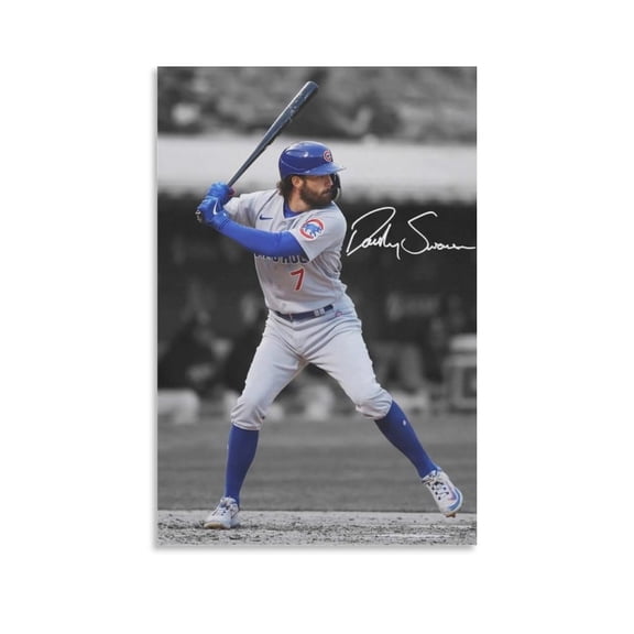 Dansby Swanson Canvas Poster Canvas Art Poster and Wall Art Picture Print Modern Family bedroom Decor Posters 12x18inch(30x45cm)