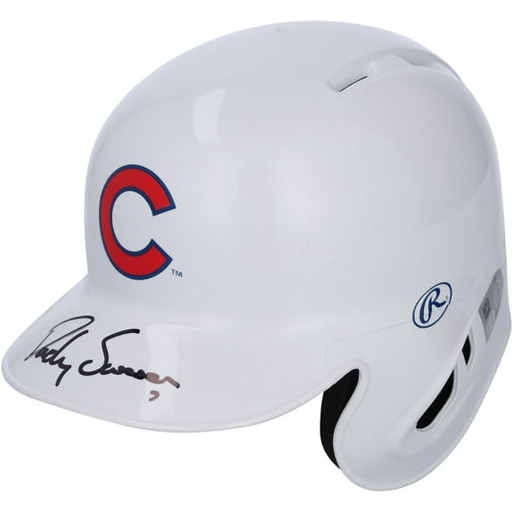 Dansby Swanson Chicago Cubs Autographed Alternate Chrome Rawlings Mini Batting Helmet - Fanatics Exclusive - Fanatics Authentic Certified