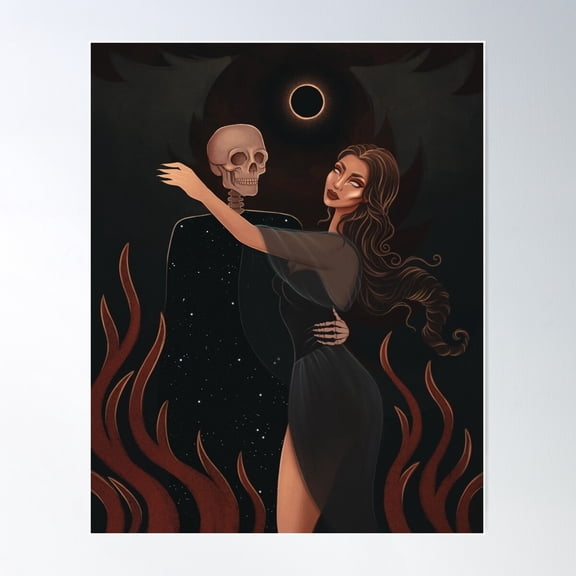 Danse Macabre Poster Wall Art, Modern Wall Decor For Living Room Bedroom, 12x18 UNFRAMED