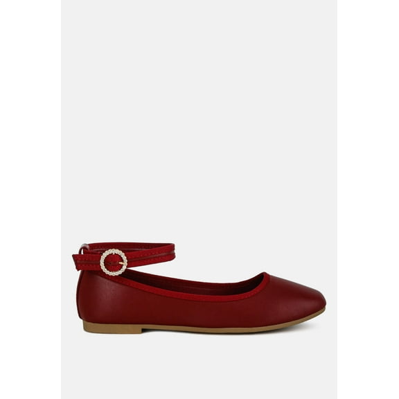 Danseur Ankle Strap Detail Ballet Flats