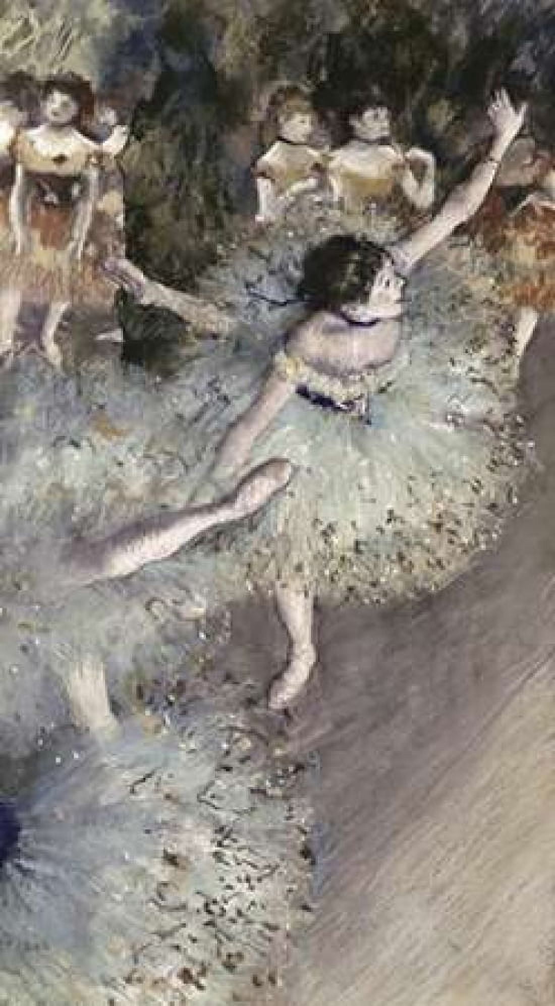 Danseuse Basculant - Danseuse Verte Canvas Art - Edgar Degas (12 x 18)