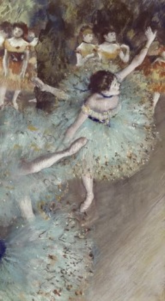 Danseuse Basculant-Danseuse Verte Edgar Degas (1834-1917French) Canvas Art - Edgar Degas (24 x 36)
