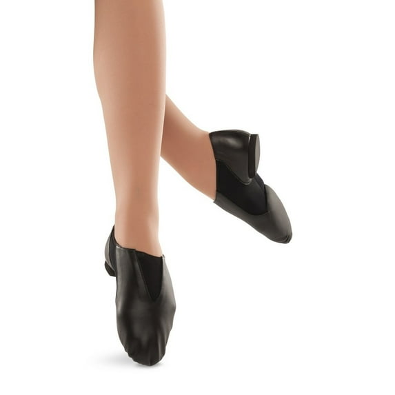 Danshuz Adult Black Leather Slip Sole Jazz Shoes 4-12 Womens