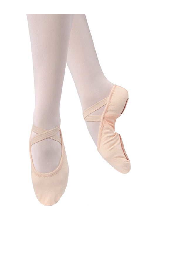 Adult Pink Stretch Canvas Upper Split Sole Ballet Shoes 12 Womens