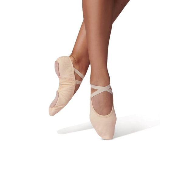 Danshuz Adult Pink Stretch Canvas Upper Split Sole Ballet Shoes 7 Womens