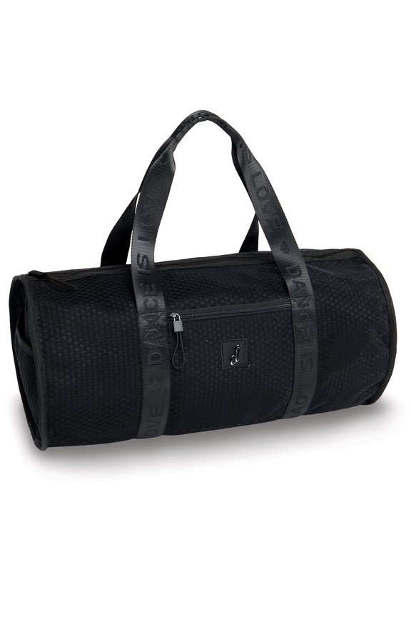 Black Honeycomb Duffel Bag Purse