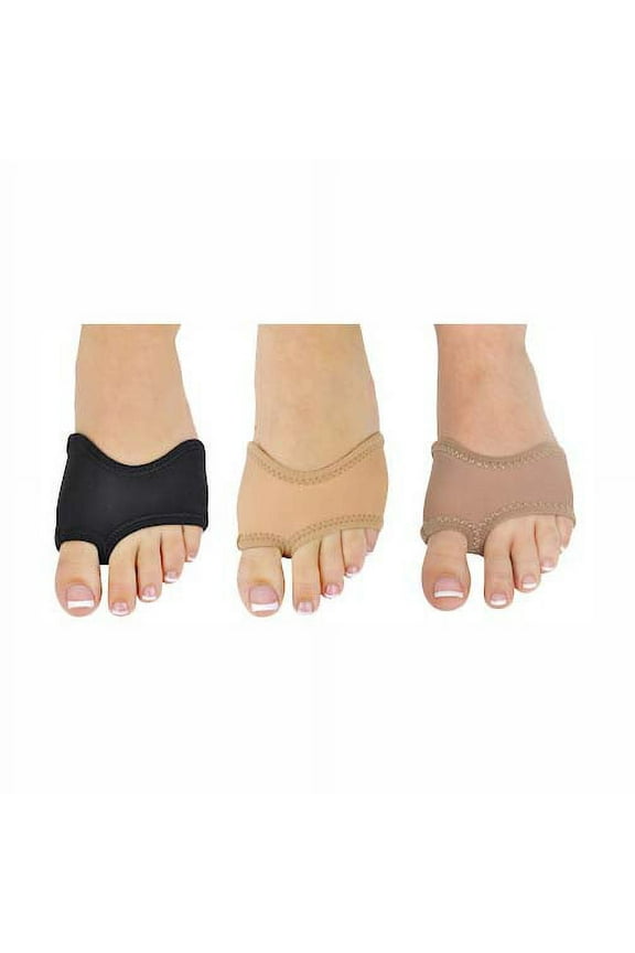 DARK TAN Girls / Women Neoprene Half Sole Dance Shoes (1 Pair) - Size X-Small