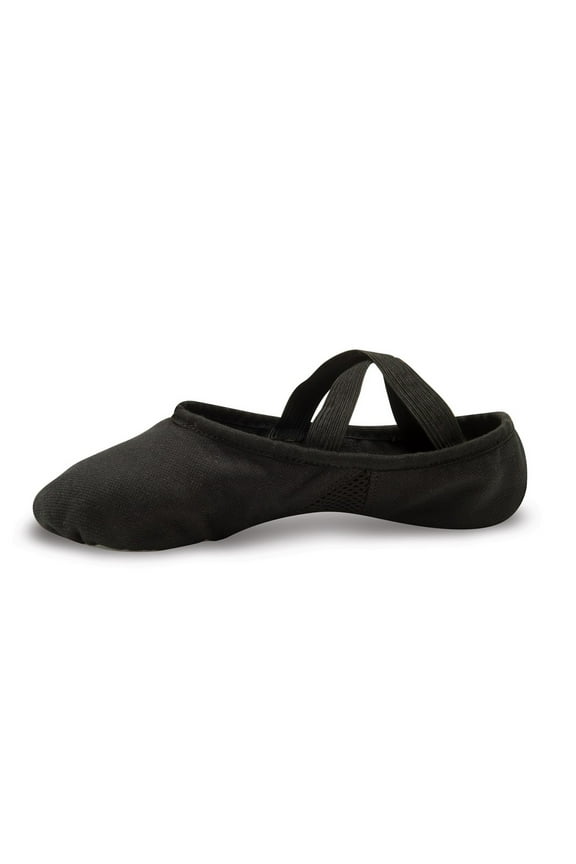 Little Girls Black Canvas Stretch Split Sole Ballet Shoes 10 Toddler