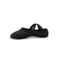 thumbnail image 1 of Danshuz Little Girls Black Canvas Stretch Split Sole Ballet Shoes 5 Toddler, 1 of 5