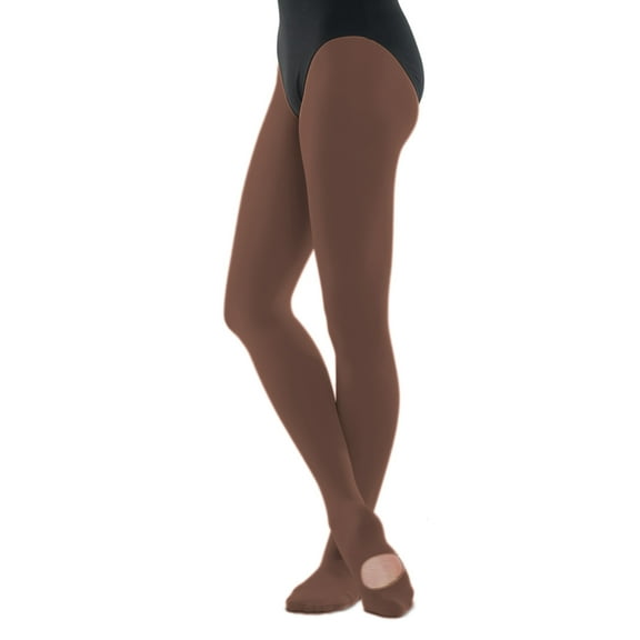 Danshuz Little Girls Toast Stretch Nylon-Micro Spandex Convertible Tights 4-6