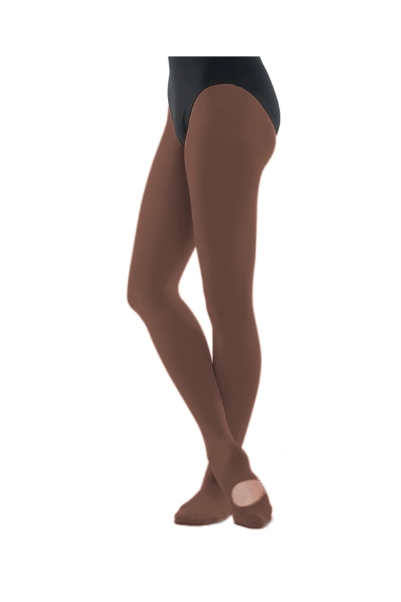 Little Girls Toast Stretch Nylon-Micro Spandex Convertible Tights 4-6