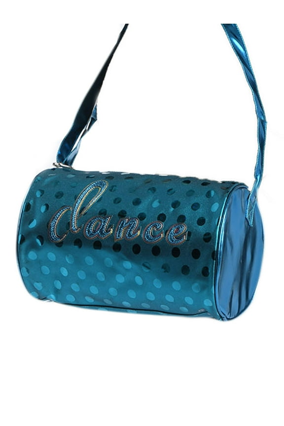 Turquoise Dance Dot Duffle Bag Purse