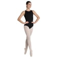 thumbnail image 1 of Danshuz Women's Black Harness Back Tank Tactel Microfiber Dance Leotard S, 1 of 2