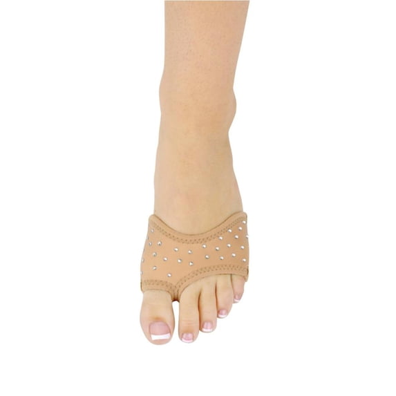 Danshuz Women's Neoprene Rhinestones Tan Footundeez L