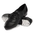 thumbnail image 1 of Danshuz Women's Split Sole Jazz Tap Black Oxfords 6 M, 1 of 2