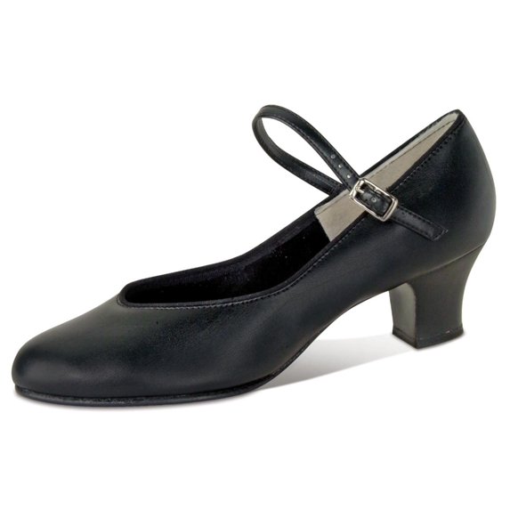 Danshuz Women's Tap Queen Strap Black Mary Janes 4.5 M