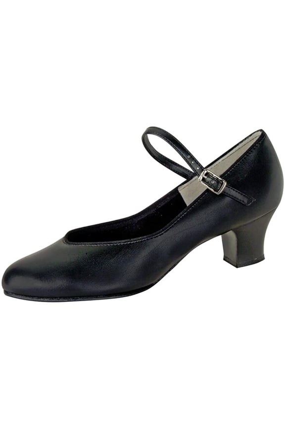Womens Tap Queen Strap Black Mary Janes 6 W