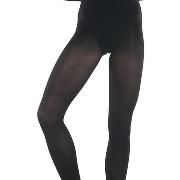 Danshuz Womens Black Super Soft Stretchy Nylon-Micro Spandex Tights C-D