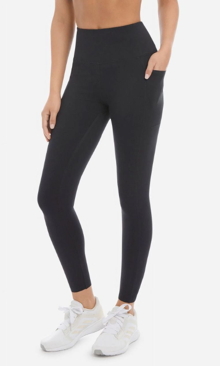 Danskin Brushed Contour Legging 7/8 length in Black Salt Size Small