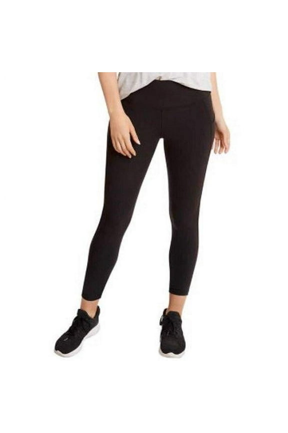 Ladies' Active Tight with Pockets, Black Size: L, Color: Black