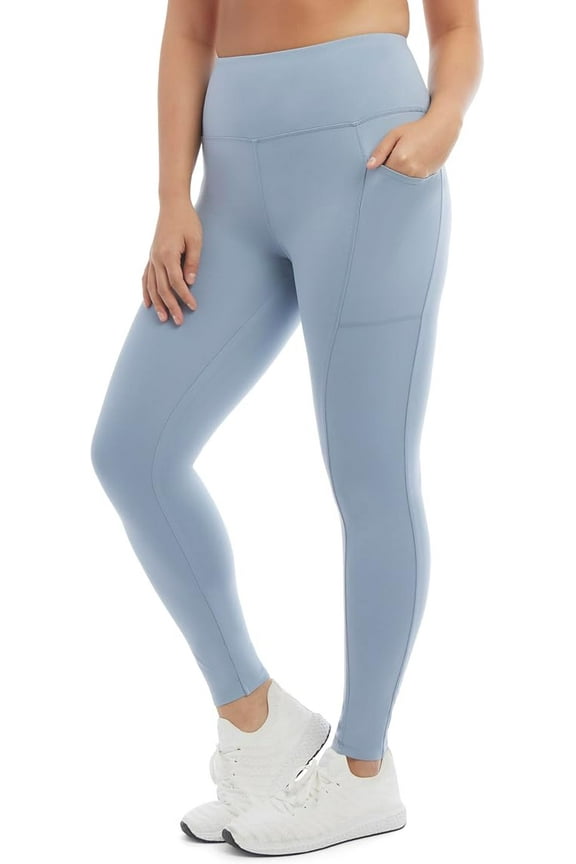 Ladies' Brushed Leggings with Bonded Side Pockets, Nebula, Small
