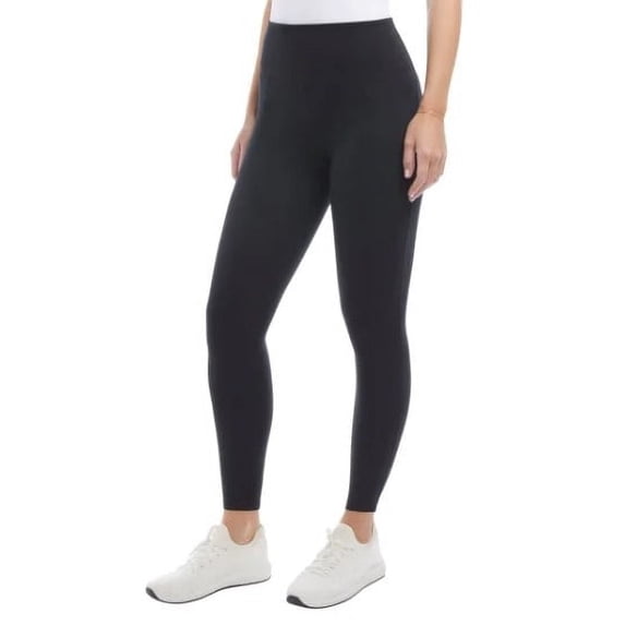 Danskin Ladies' High Rise Midweight Legging (Black, X-Large)