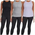 thumbnail image 1 of Danskin Ladies' Ribbed Tank, 3-pack, Medium, 1 of 5