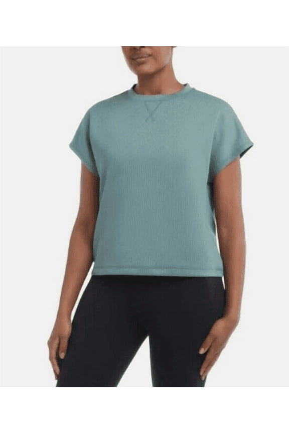 Ladies' Ribbed Tee Green Small