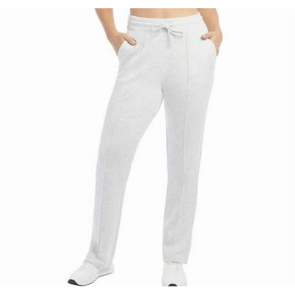 Danskin Ladies' Scuba Pants Double Faced Jogger, Oatmeal Heather XL