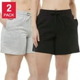 thumbnail image 1 of Danskin Ladies' Soft Active Short, 2-pack-XXL, 1 of 4