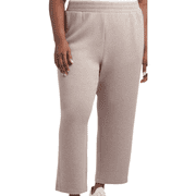 Danskin Womens Luxe Retro Jogger Pant, Chai Heather Brown, Size 2XL