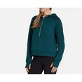 thumbnail image 1 of Danskin Mixed Rib Cozy Half Zip Hoodie, Women's, 1 of 2