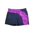 thumbnail image 1 of Danskin Now Girl's black bike short with pink foiled inset, 1 of 1