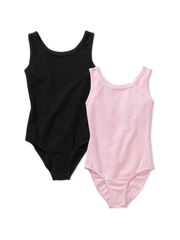 Girls Dance Tank Leotards, 2-Pack, Sizes 4-16