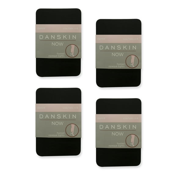 Danskin Now Girls Dance Tights 4-Pack, Sizes S-L