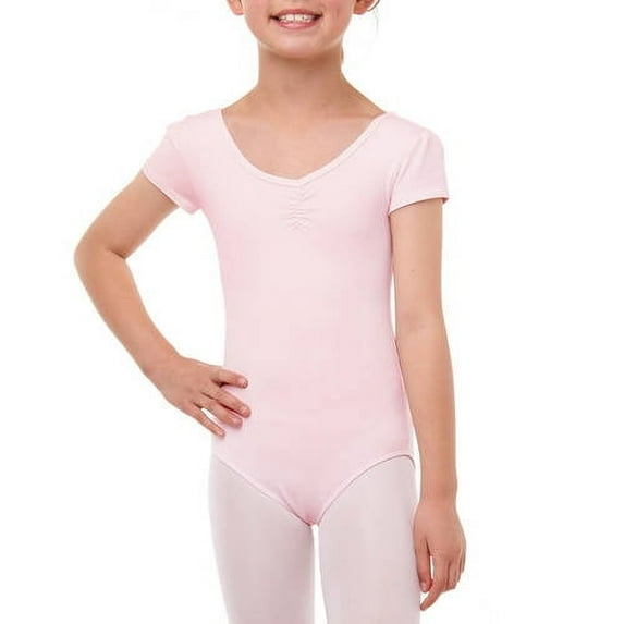 Danskin Now Girls' Short Sleeve Premium Dance Leotard (Little Girls & Big Girls)