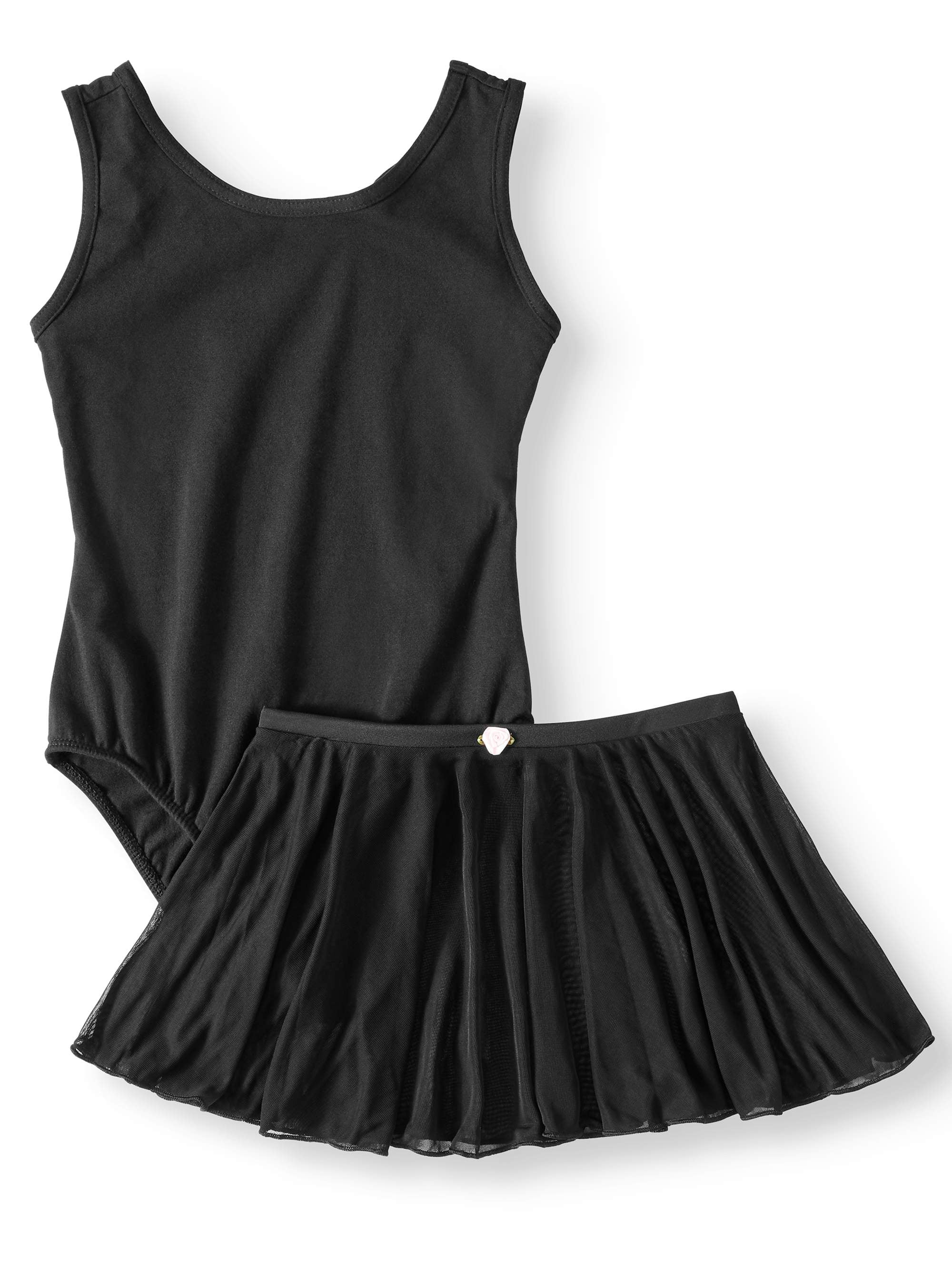 Danskin Now Girls Tank Ballet & Dance Leotard with Front Liner and