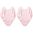 thumbnail image 1 of Danskin Now Long Sleeve Ballet Leotards with Front Liner, 2-Pack, Sizes 4-16, 1 of 2