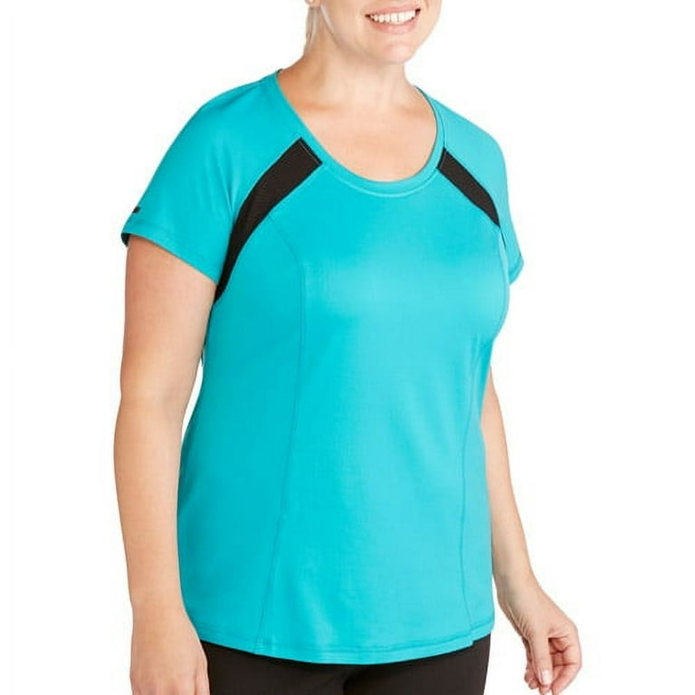 Danskin Now Tee W Contrast Insets Walmart