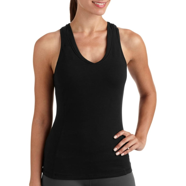 Women's Dri Core Racerback Tank Top with Built in Bra