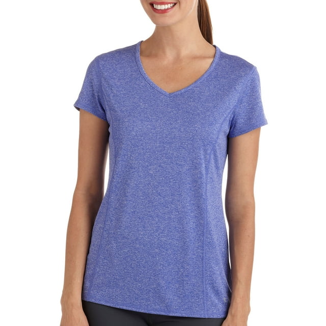 Danskin Now Women's Performance Tee With Flattering Seaming and Wicking 2-Pack