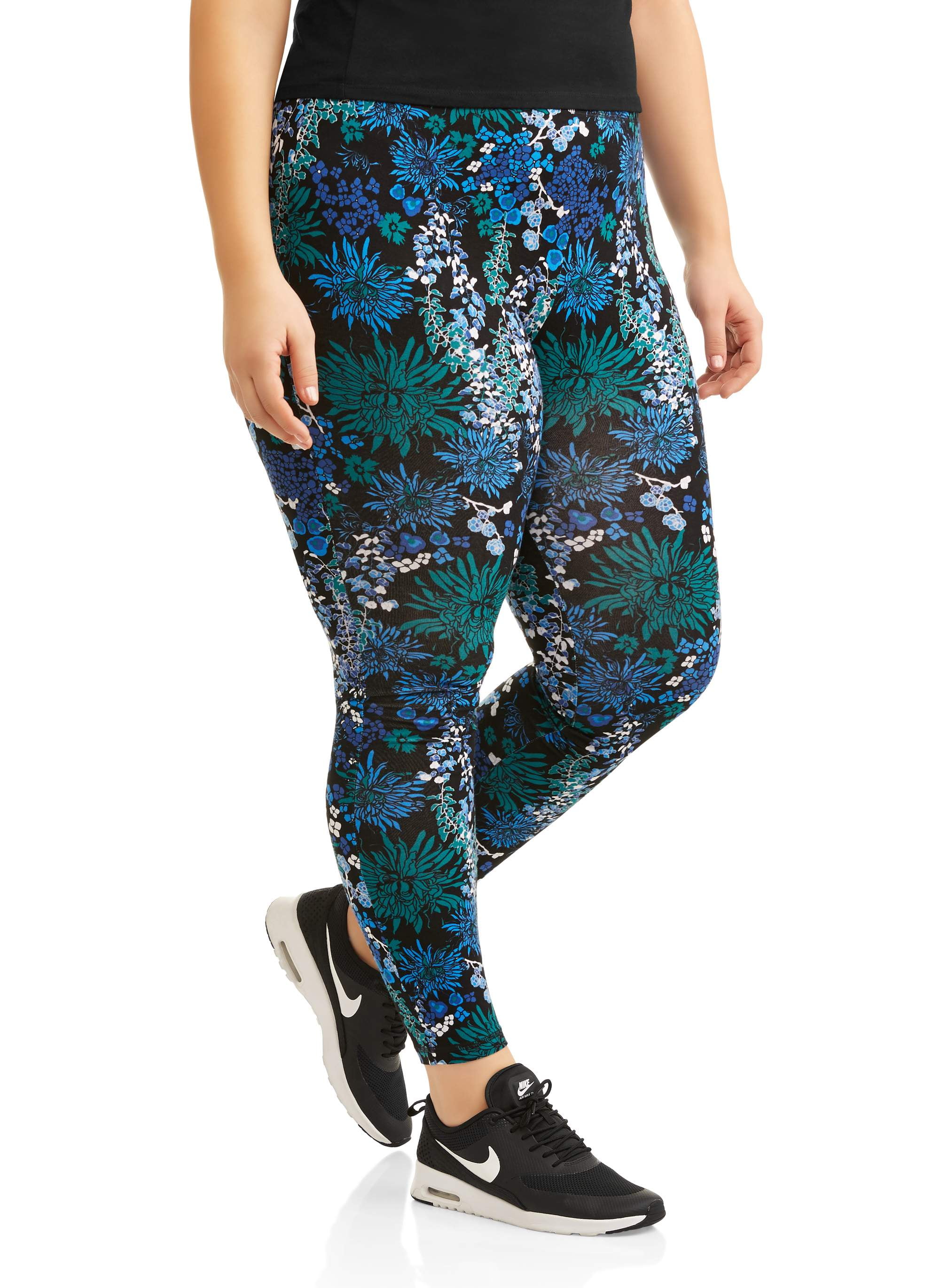 Danskin Now Women's Active Allover Print Performance Capri Legging