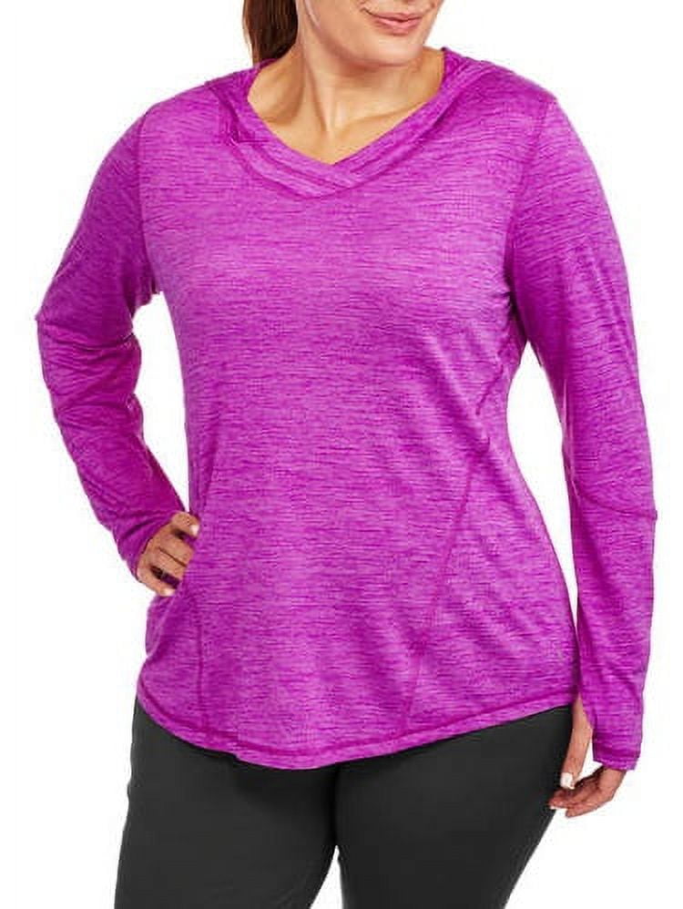 Danskin Now Women s Plus Knit Layering Hoodie Walmart
