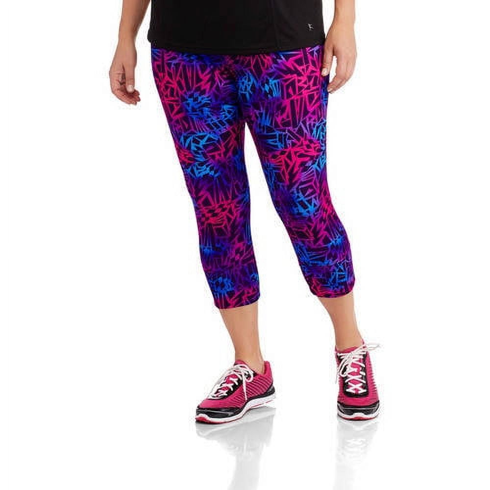 Danskin Studio Women's PlusSize Printed Cuffed Capri Leggings