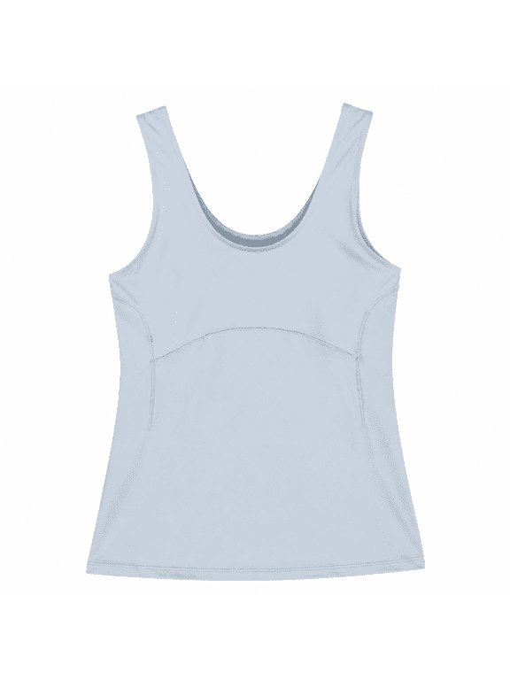 Woman's Crescent Bra Tank Concrete Blue - Size XS
