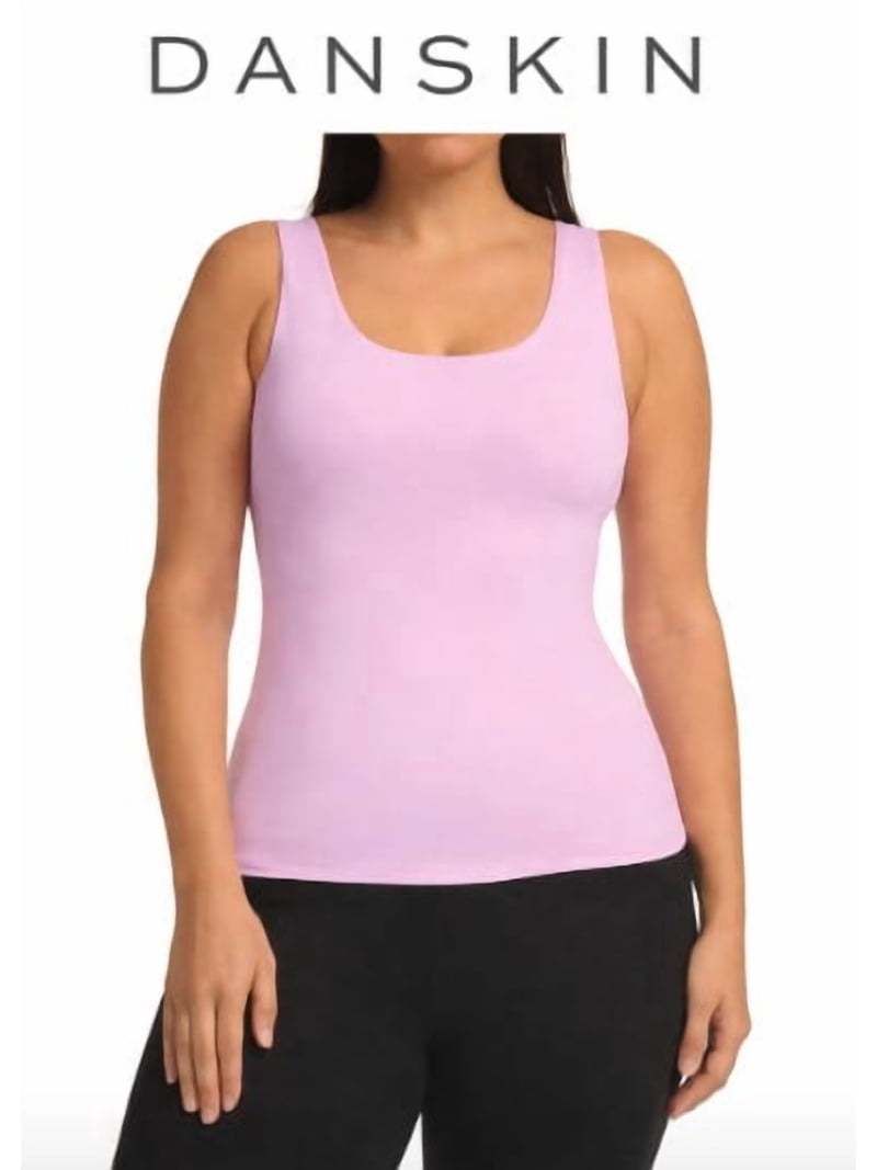 Danskin Woman's Crescent Tank Top – Soft Pink - Size XX-Large