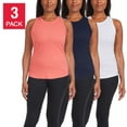 thumbnail image 1 of Danskin Women's 3-pack Soft Ribbed Active Top Racerback Tank, 1 of 6
