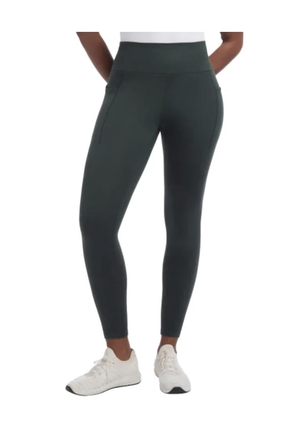 Women's Brushed Satin Stitch 7/8 Legging (US, Alpha, Large, Regular, Regular, Evergreen (Green))