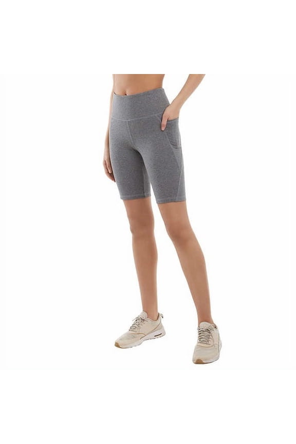 Women's Curved Contour Bike Short (Heather Grey,XL)