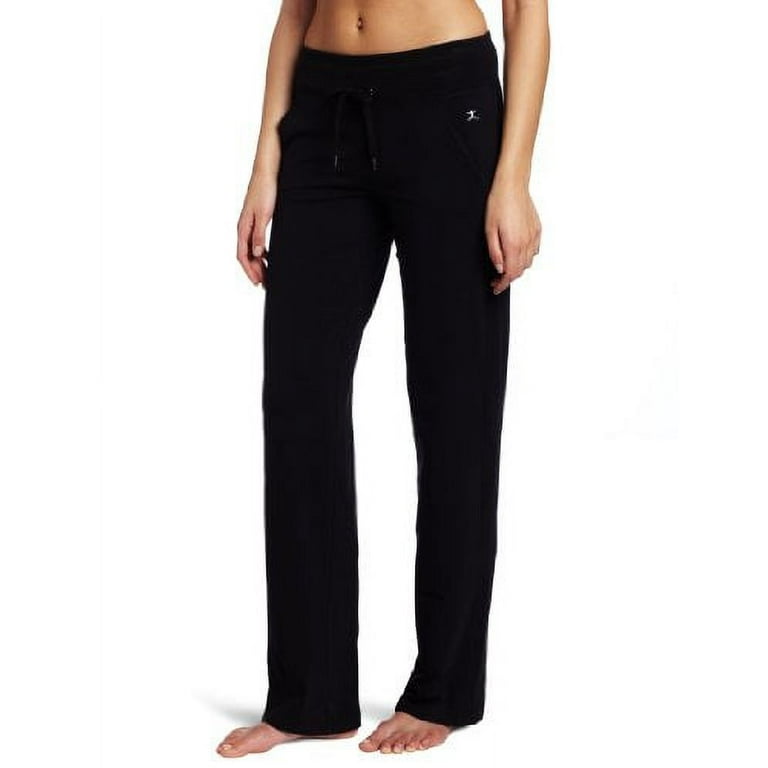 Danskin Women's Drawcord Pant, Black, 1X